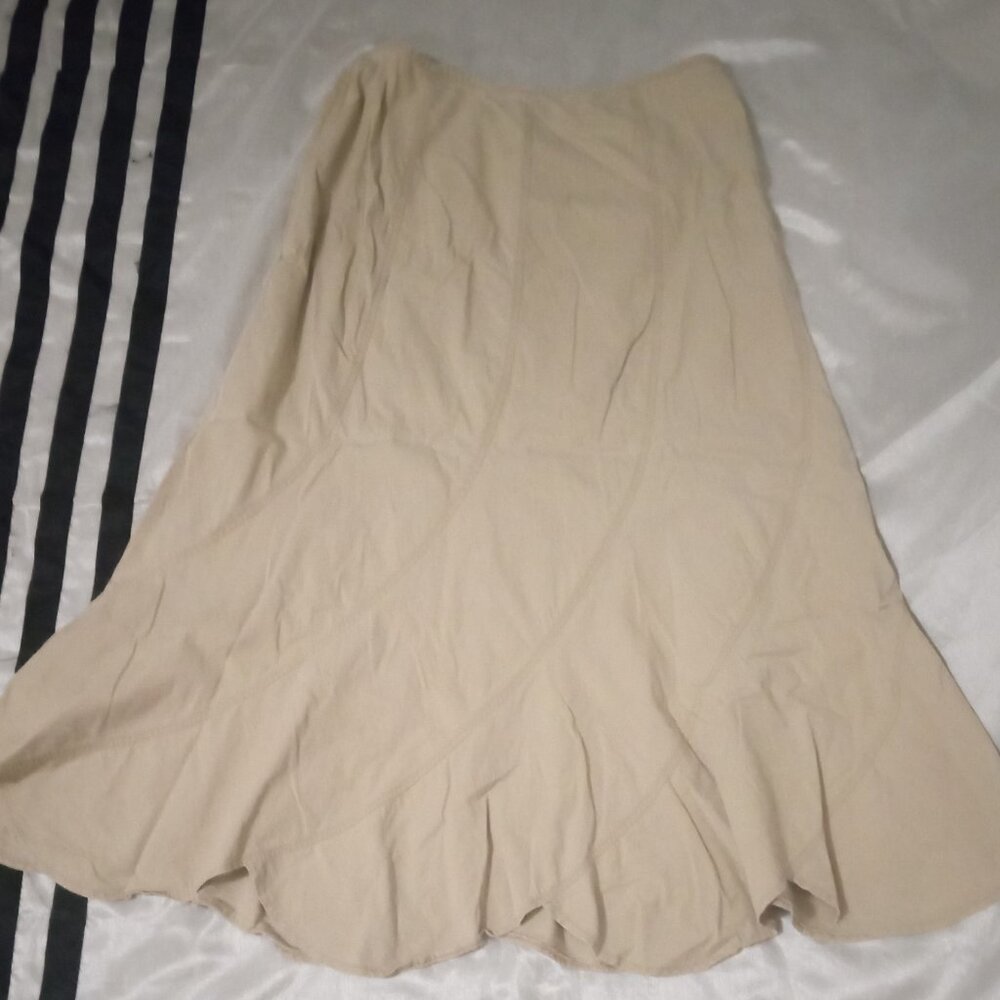 Ideology women's maxi shirt khaki size14 flared streetwear grunge boho - Picture 6 of 9